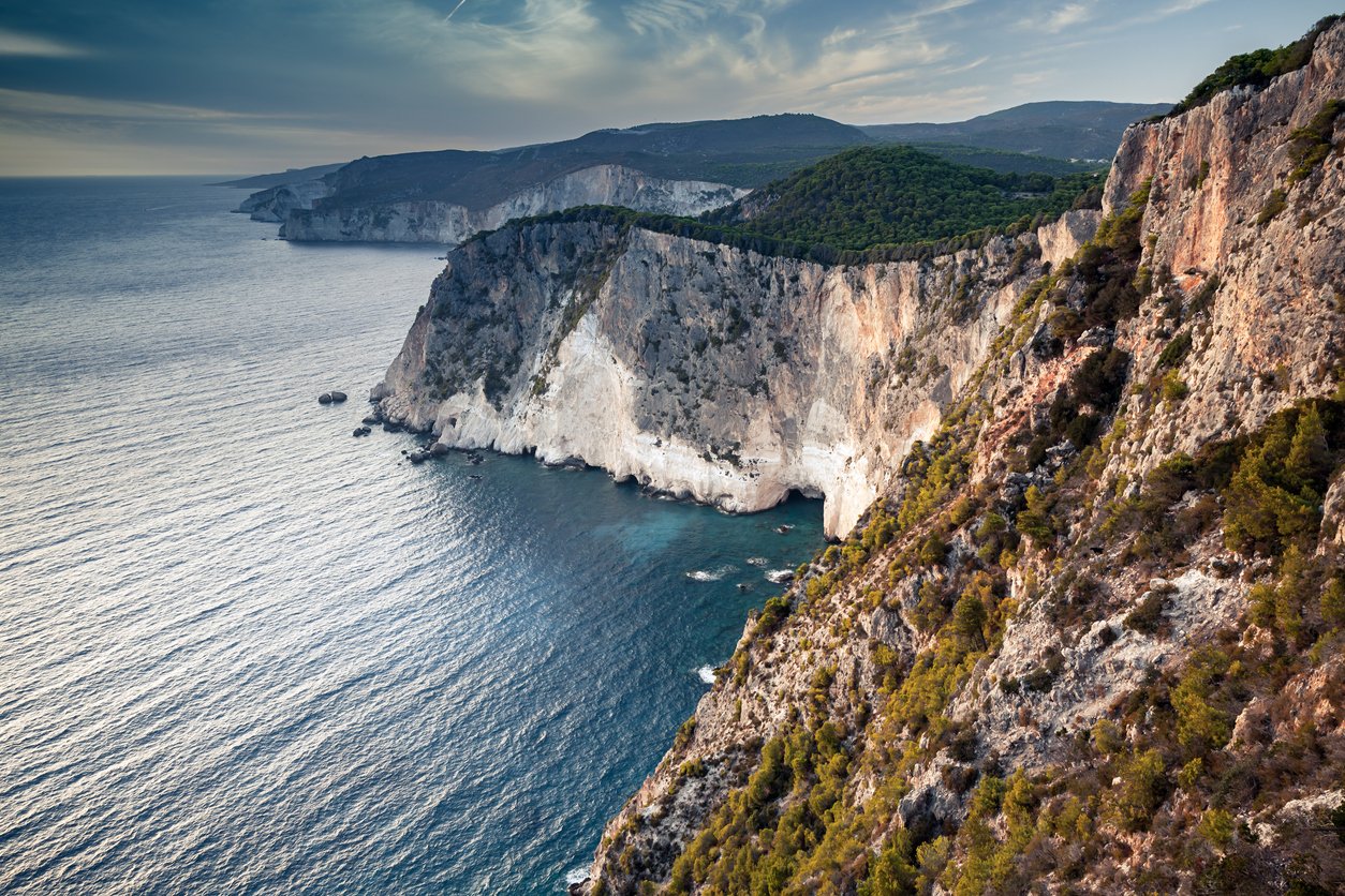 Zakynthos, Cape Keri. Coastal landscape photo, Greece