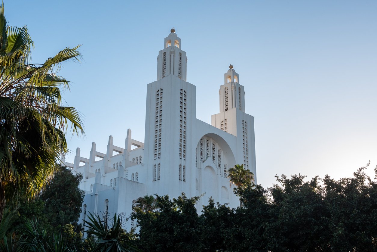 Cathédrale du Sacré-Cœur de style Art Déco au centre de Casablanca