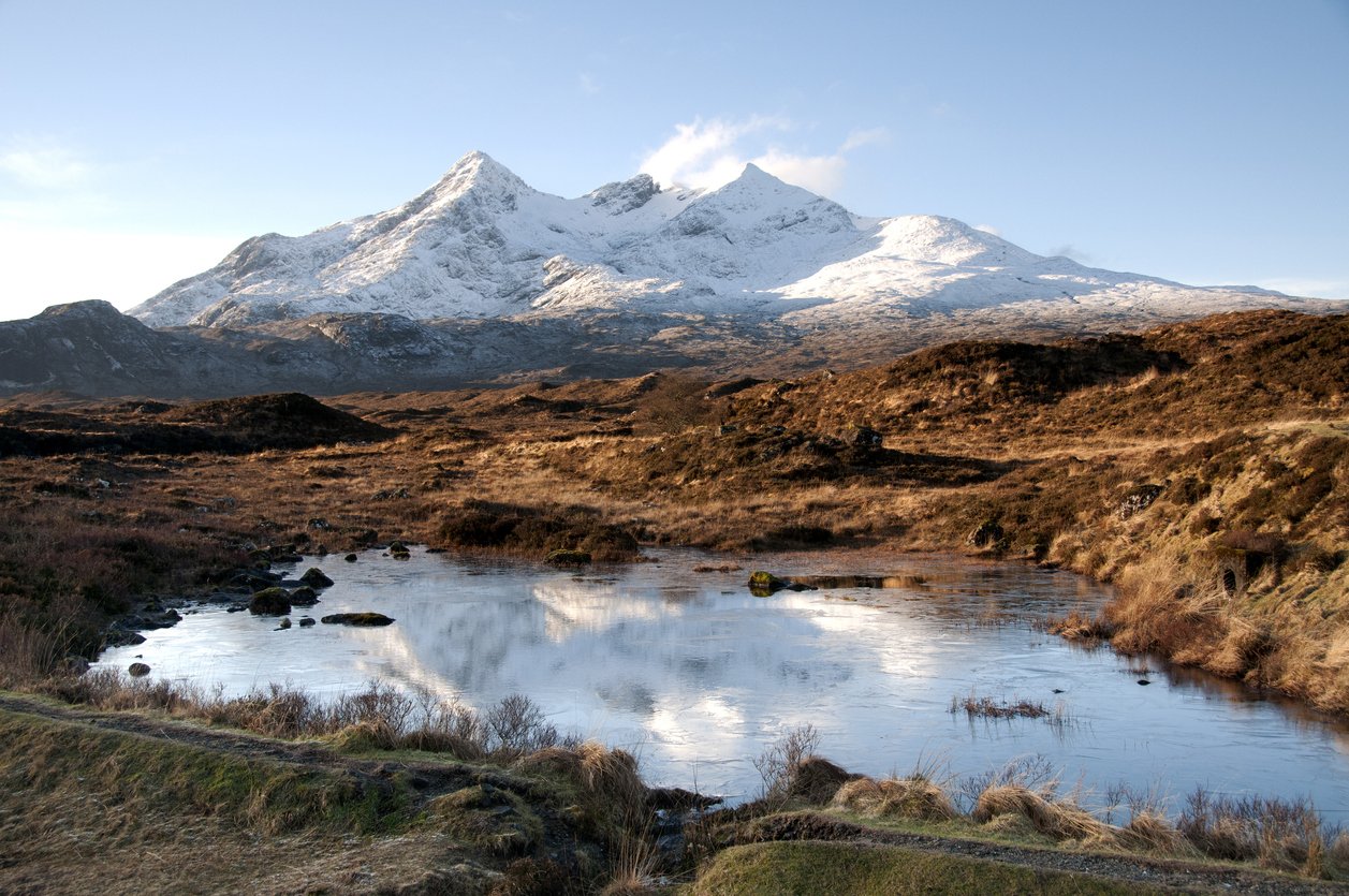 Glen sligachan en hiver