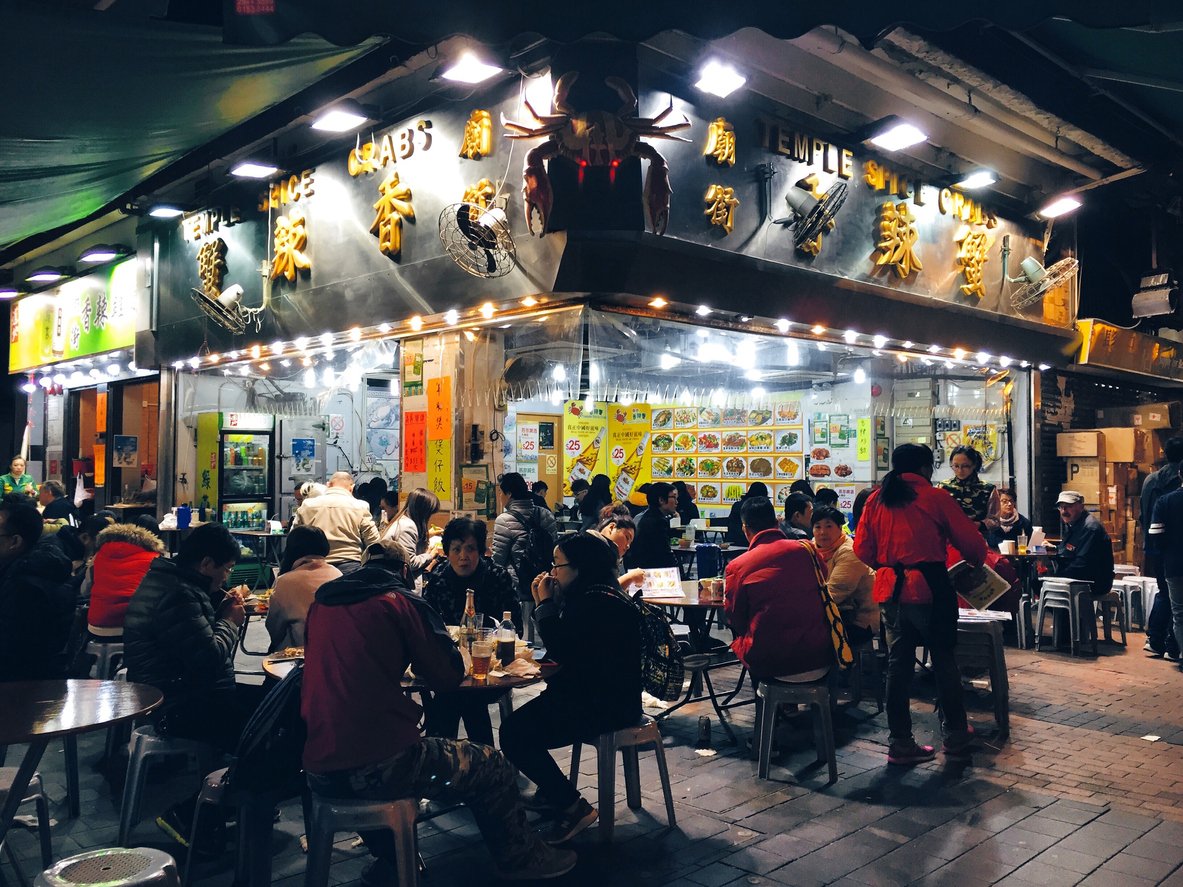 Hong Kong restaurant, Temple Street Night Market, Kowloon