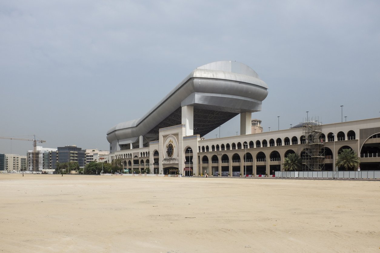 L’extérieur de Ski Dubai, qui abrite une piste de ski indoor