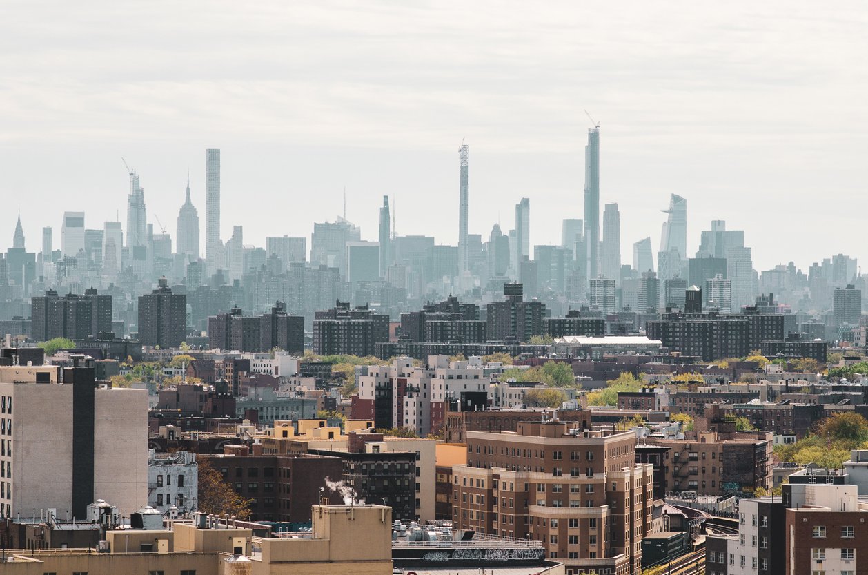 Panorama de la ville de New York avec le quartier du Bronx