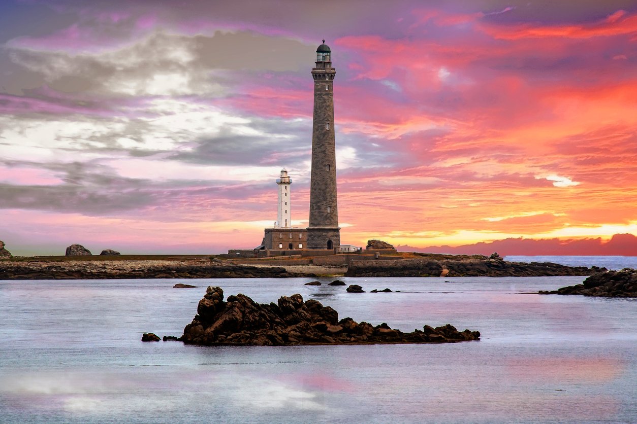 phare de l'ile Vierge. Finistère. Bretagne