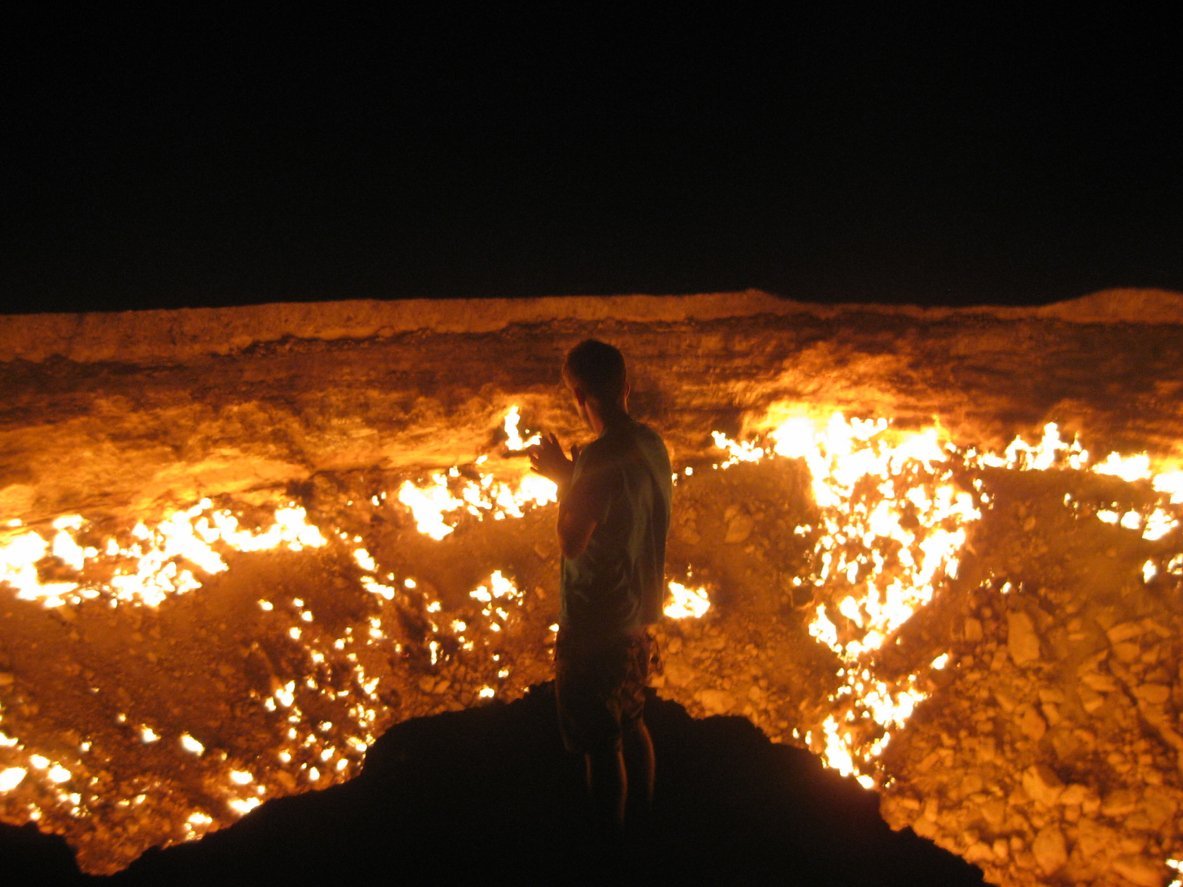 Porte de l’enfer au Turkménistan