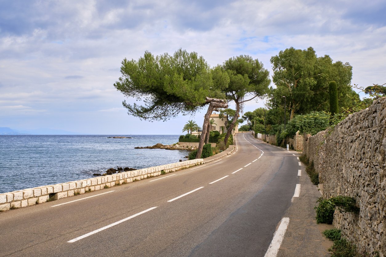 Coastal Road in Antibes France