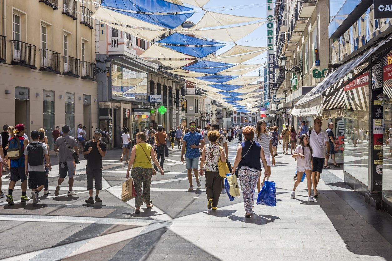 Rue Preciados à Madrid