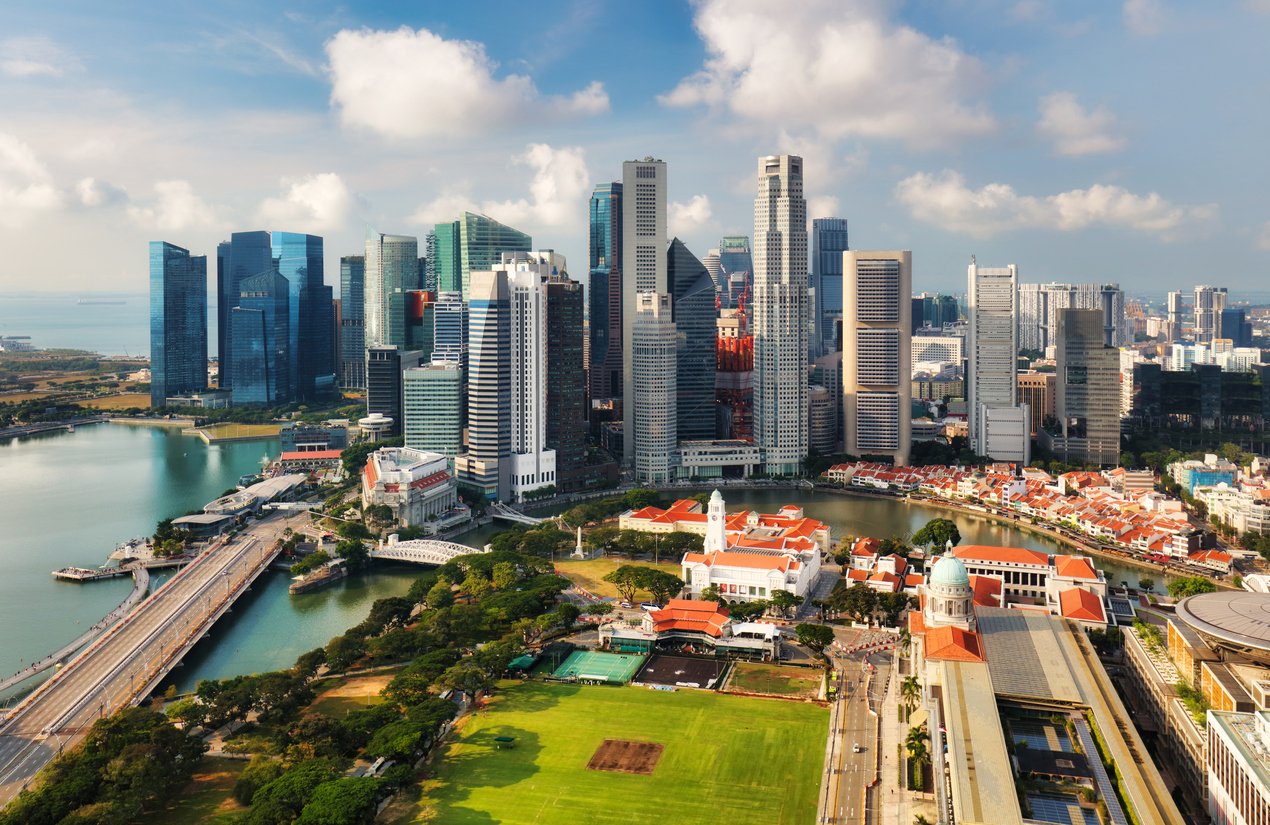 Singapour avec gratte-ciel