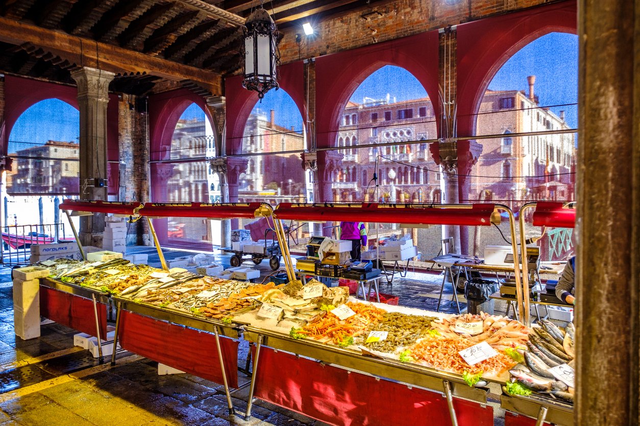 Marché du Rialto-Venise, Italie