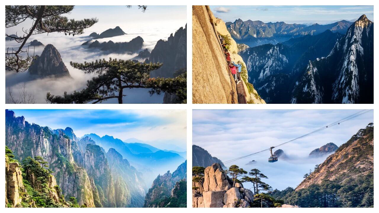 montagne jaune huangshan chine