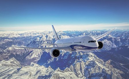 airplane mountains plane sky 7766079