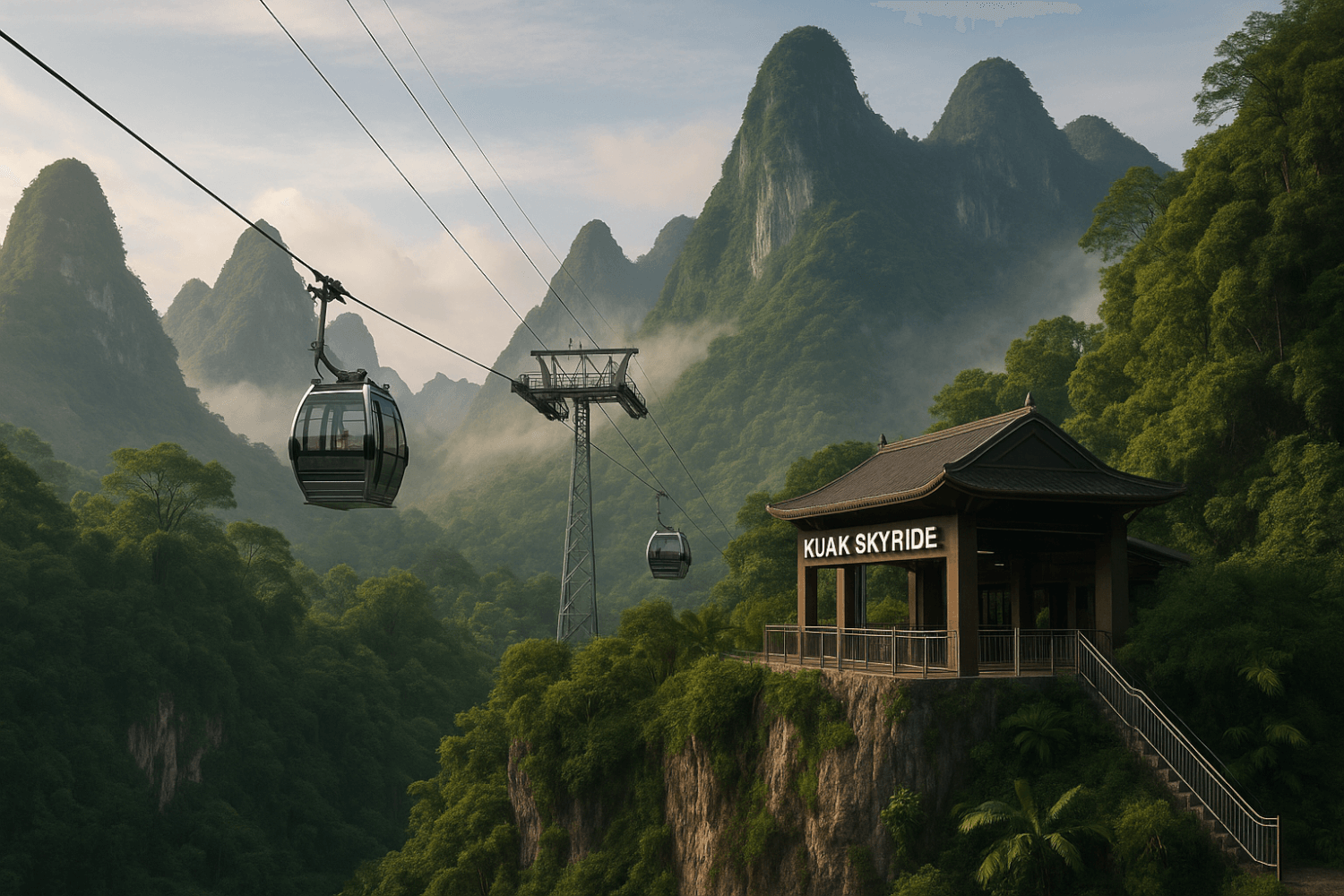 Destinations inventées par l’IA : les exemples qui font froid dans le dos (et comment éviter le piège) 3 Kuak Skyride en malaisie ia