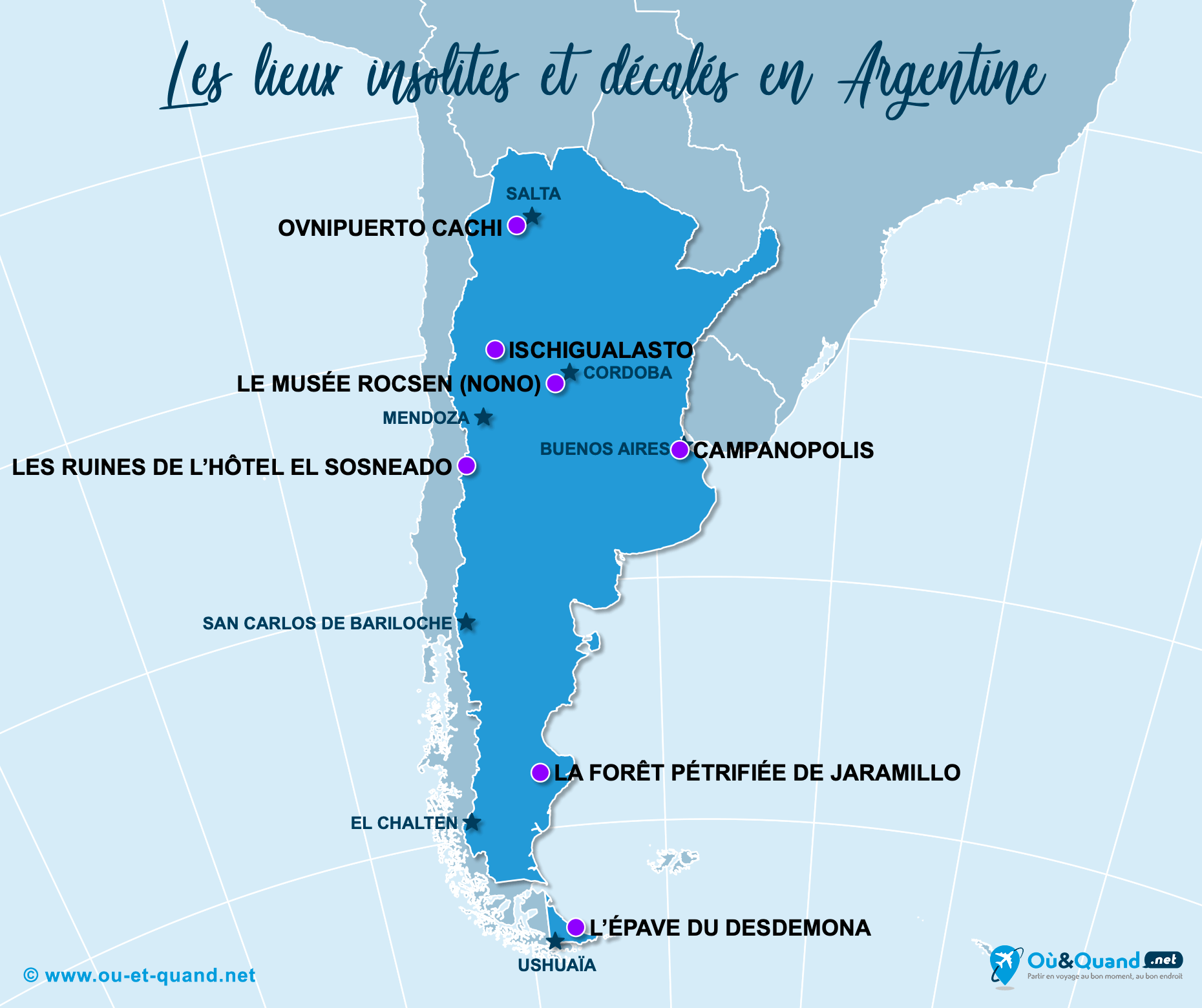 Carte Argentine : L'Argentine insolite