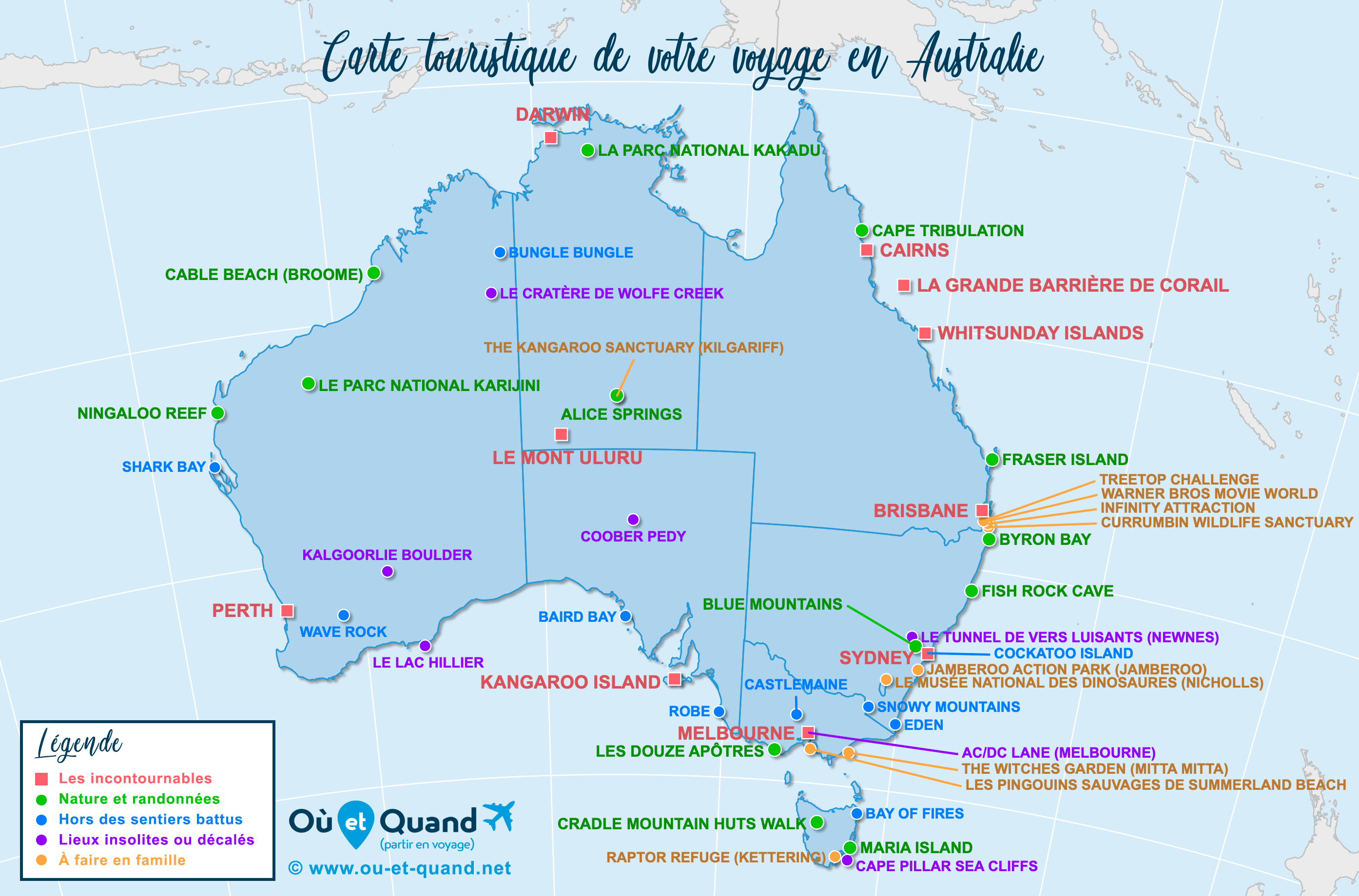 Top 22 des lieux d'intérêts en Australie en 2024