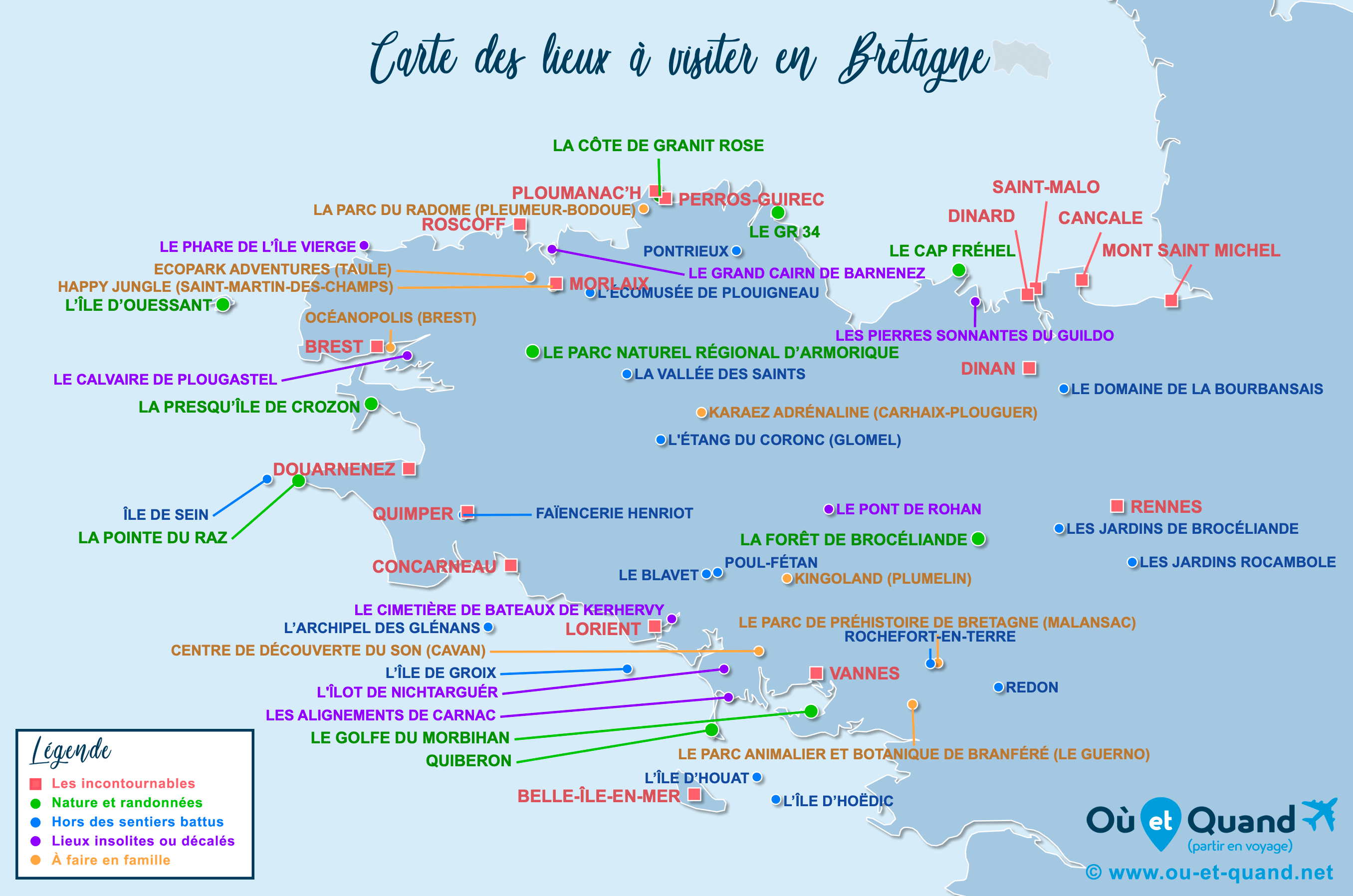 carte lieux bretagne