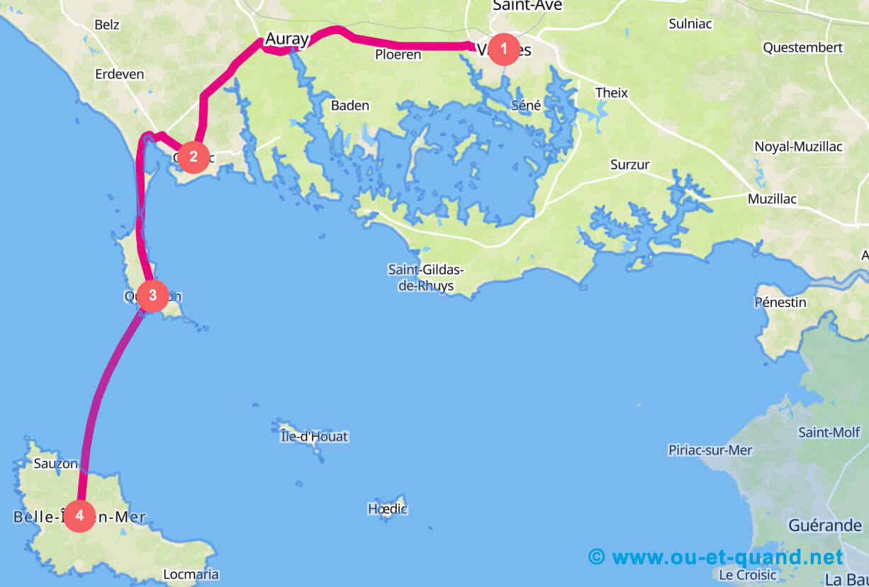Itinéraire de 3 jours en Bretagne : le sud