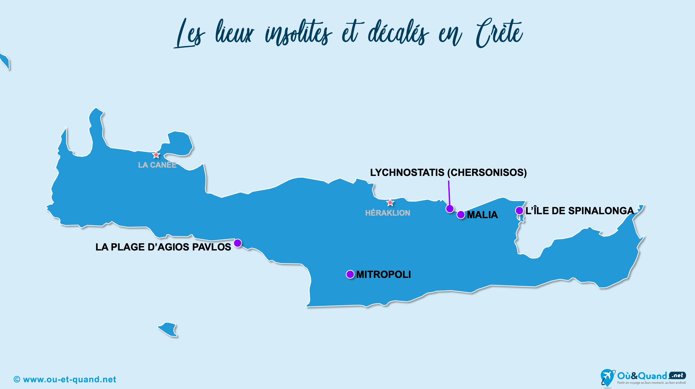 Carte Crète : La Crète insolite
