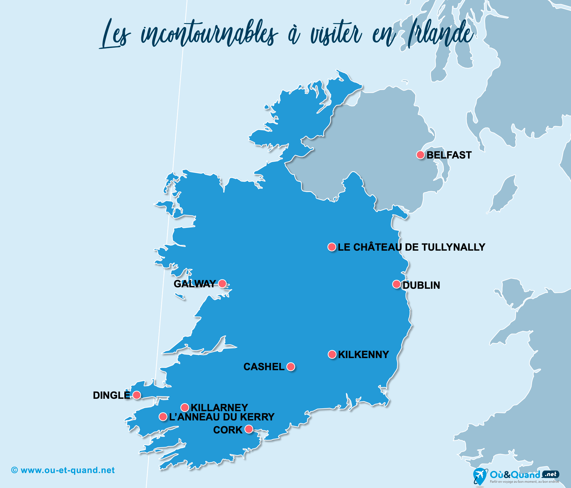 Que Voir En Irlande 46 Lieux A Visiter Carte Touristique Que Voir En Irlande 46 Lieux A Visiter Carte Touristique