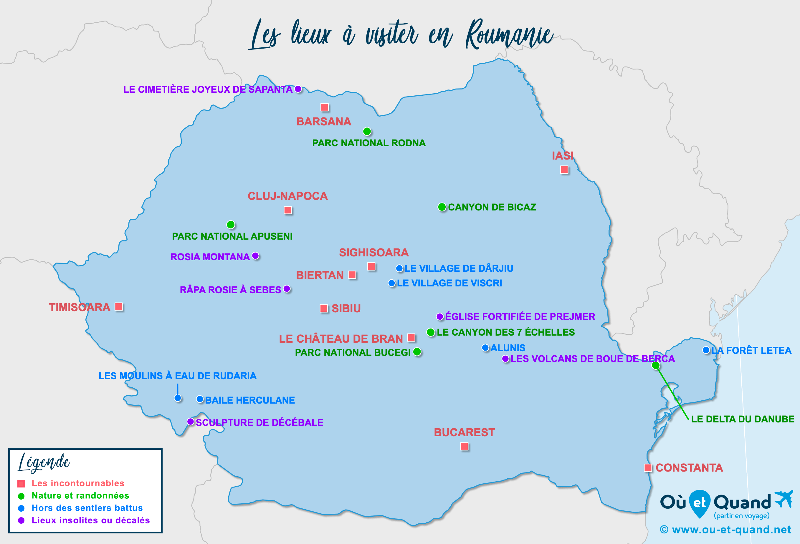 Carte Roumanie : tous les lieux à visiter lors de votre voyage