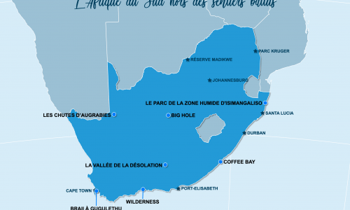 Carte Afrique du Sud : hors des sentiers battus en Afrique du Sud