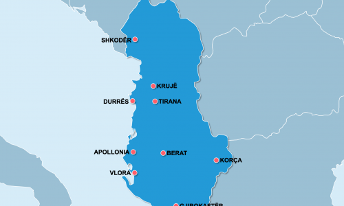 Carte Albanie : Les incontournables en Albanie