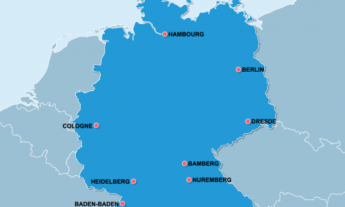 Carte Allemagne : Lieux et sites naturels incontournables en Allemagne