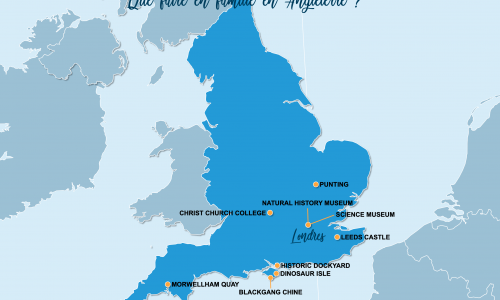 Carte Angleterre : L'Angleterre en famille