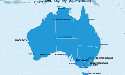Carte Australie : L'Australie hors des sentiers battus