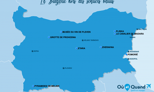 Carte Bulgarie : hors des sentiers battus en Bulgarie