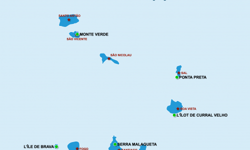 Carte Cap-Vert : Les plus beaux paysages du Cap-Vert