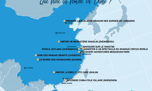Carte Chine : La Chine en famille
