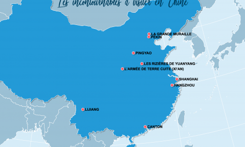Carte Chine : Les incontournables en Chine