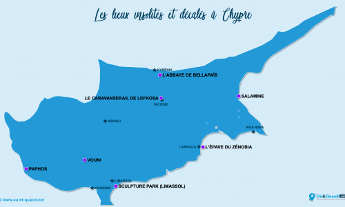 Carte Chypre : Insolite à Chypre