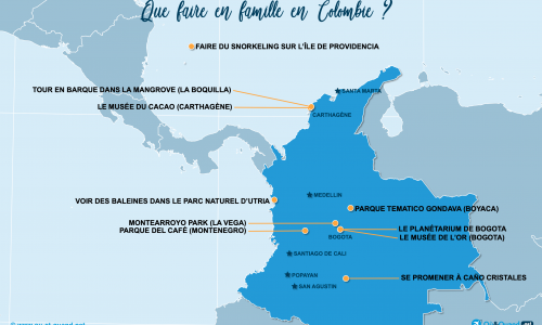 Carte Colombie : En famille en Colombie