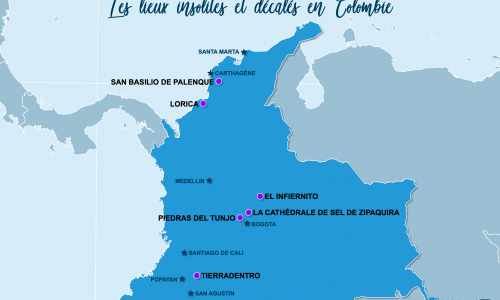 Carte Colombie : Insolite en Colombie