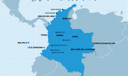 Carte Colombie : La Colombie hors des sentiers battus