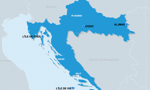 Carte Croatie : hors des sentiers battus en Croatie