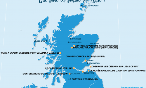Carte Écosse : En famille en Écosse