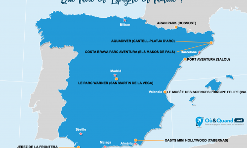 Carte Espagne : En famille en Espagne