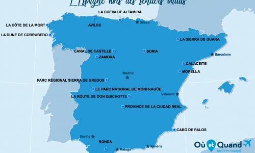 Carte Espagne : L'Espagne hors des sentiers battus