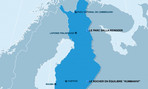 Carte Finlande : hors des sentiers battus en Finlande