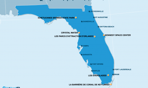 Carte Floride : En famille en Floride