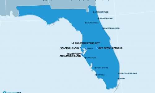Carte Floride : hors des sentiers battus en Floride