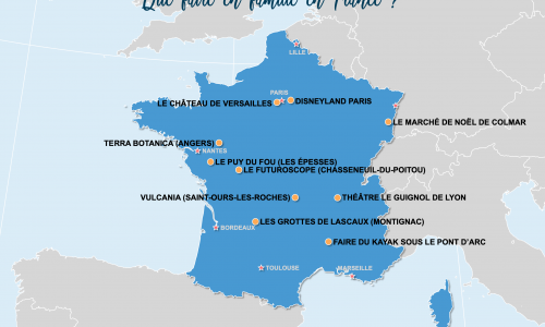 Carte France : La France en famille