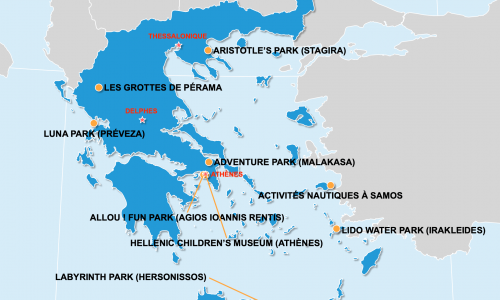 Carte Grèce : La Grèce en famille