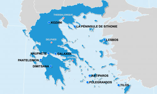 Carte Grèce : La Grèce hors des sentiers battus