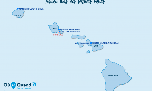 Carte Hawaii : hors des sentiers battus à Hawai