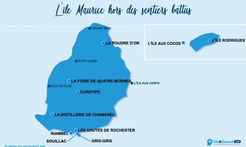 Carte île Maurice : hors des sentiers battus à l'île Maurice
