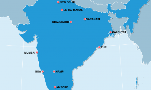 Carte Inde : Lieux et sites naturels incontournables en Inde