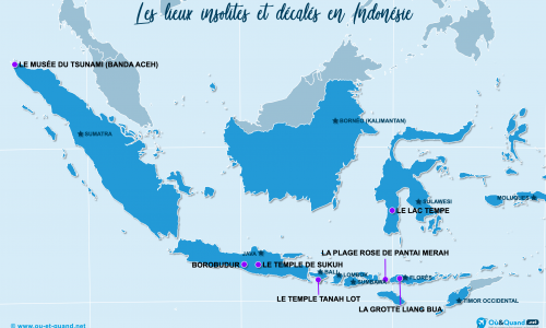 Carte Indonésie : Insolite en Indonésie