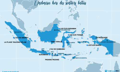 Carte Indonésie : hors des sentiers battus en Indonésie